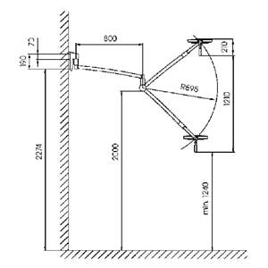 LÁMPARA DE EXÁMEN MACH LED 120F - Modelo pared - 1 Unidad