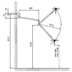 LÁMPARA DE EXÁMEN MACH LED 130F - Modelo pared - 1 Unidad