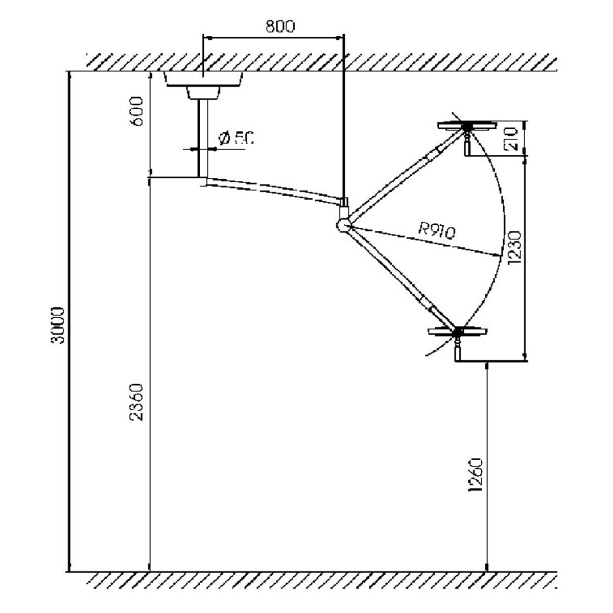 LÁMPARA DE EXÁMEN MACH LED 130F - Modelo de techo - 1 Unidad