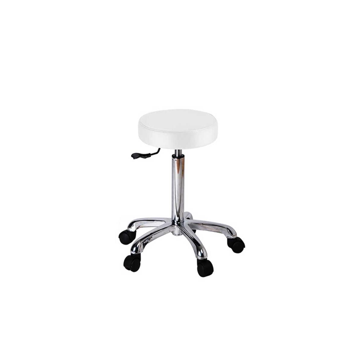 TABURETE MÉDICO FAST C/RUEDAS BLANCO WEELKO