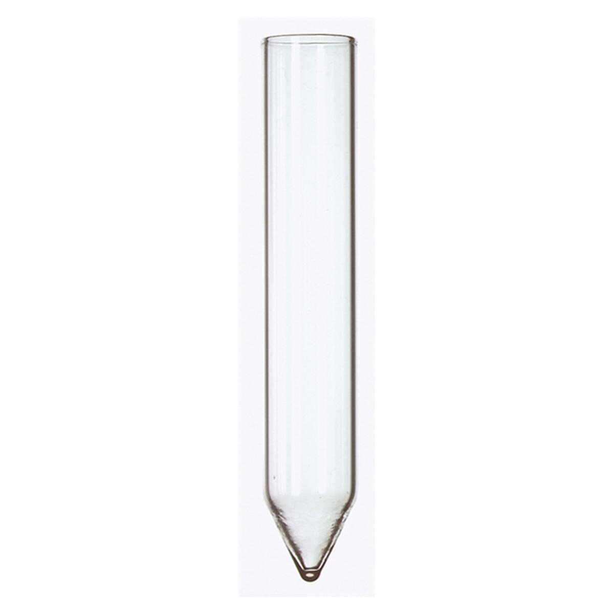 TUBO DE CRISTAL BASE CÓNICA PARA CENTRÍGUGA TAMAÑO: 17 X 98 MM 10-15 ML 10U