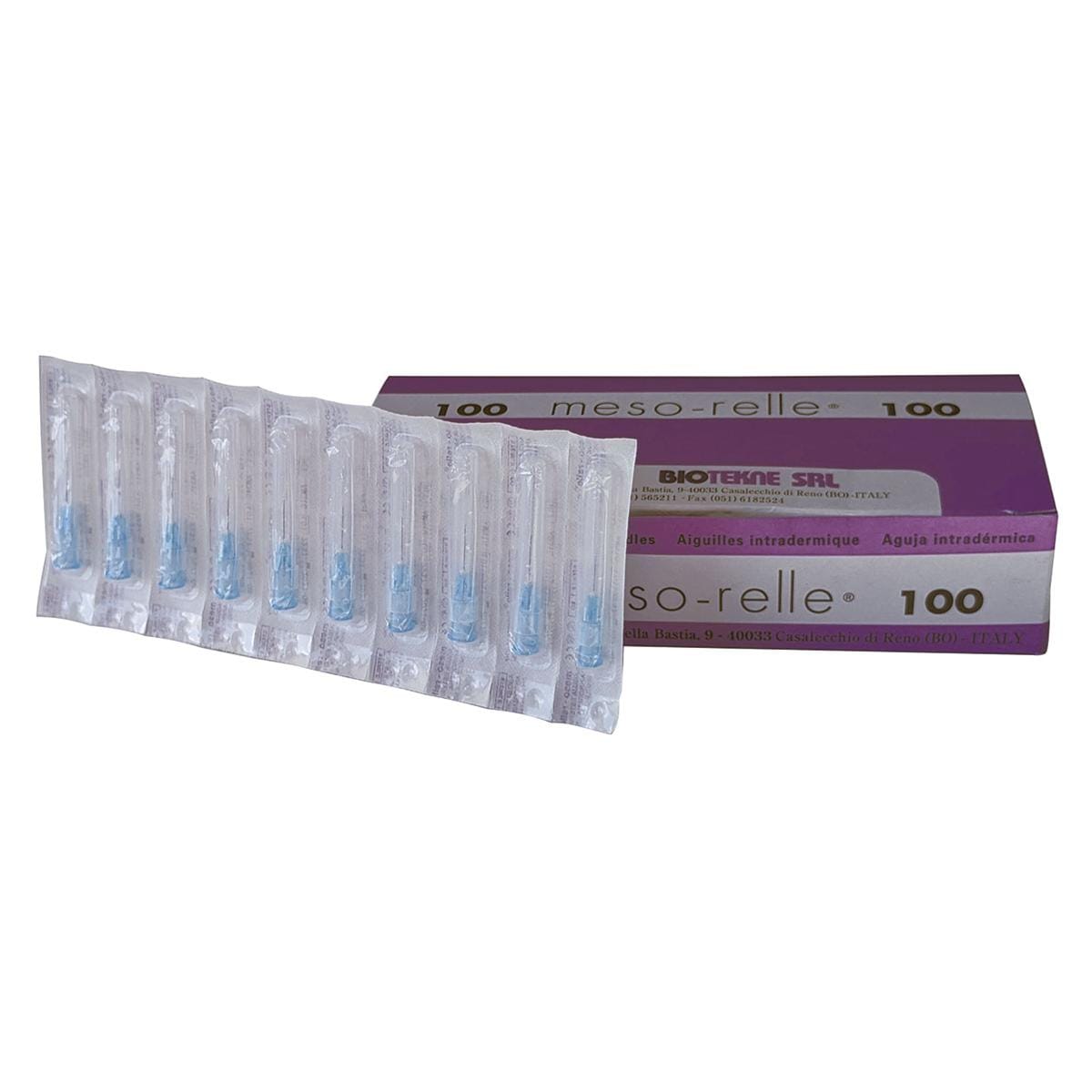 AGUJA MESOTERAPIA MESO-RELLE 27G 0.4X12 MM 100U