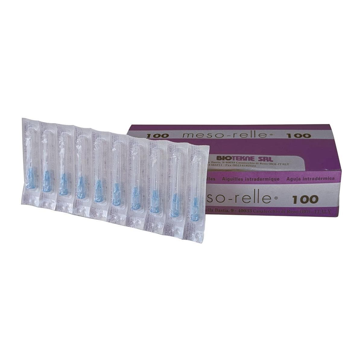 AGUJA MESOTERAPIA MESO-RELLE 30G 0.3X4 MM 100U