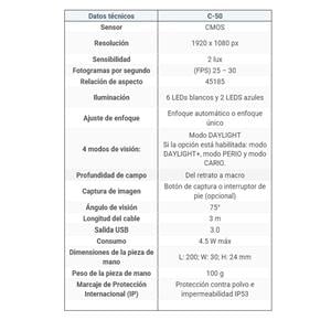 CAMARA C50 INTRAORAL MODELO D DIAGNOSTICO - ACTEON