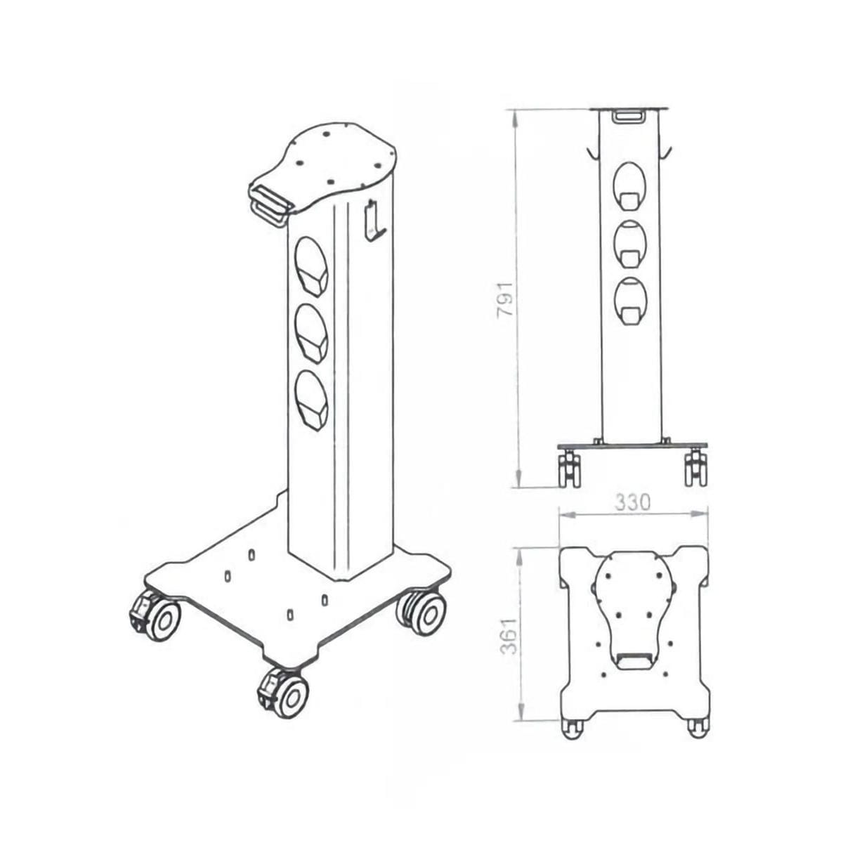 CARRITO A MEDIDA SISTEMA PROFILAXIS PT-A - WOODPECKER