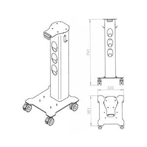 CARRITO A MEDIDA SISTEMA PROFILAXIS PT-A - WOODPECKER