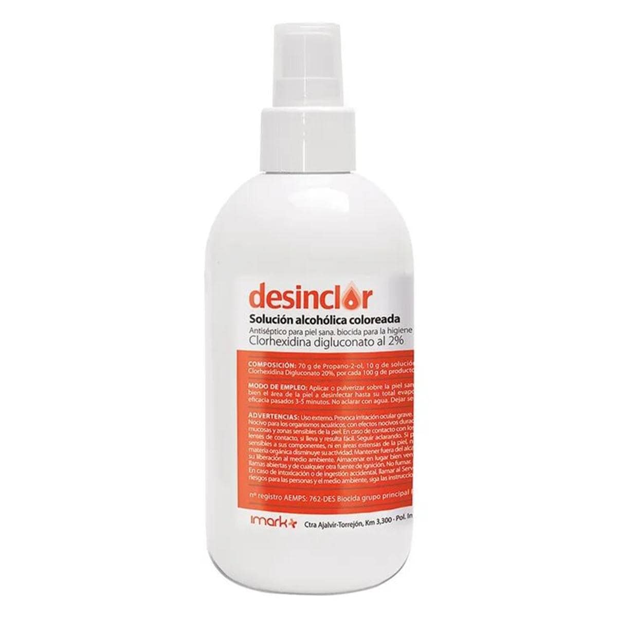 DESINCLOR 2% COLOR ALCOHOLICO SPRAY 250ML