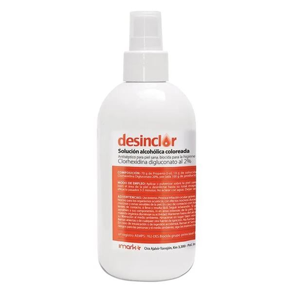 DESINCLOR 2% COLOR ALCOHOLICO SPRAY 250ML