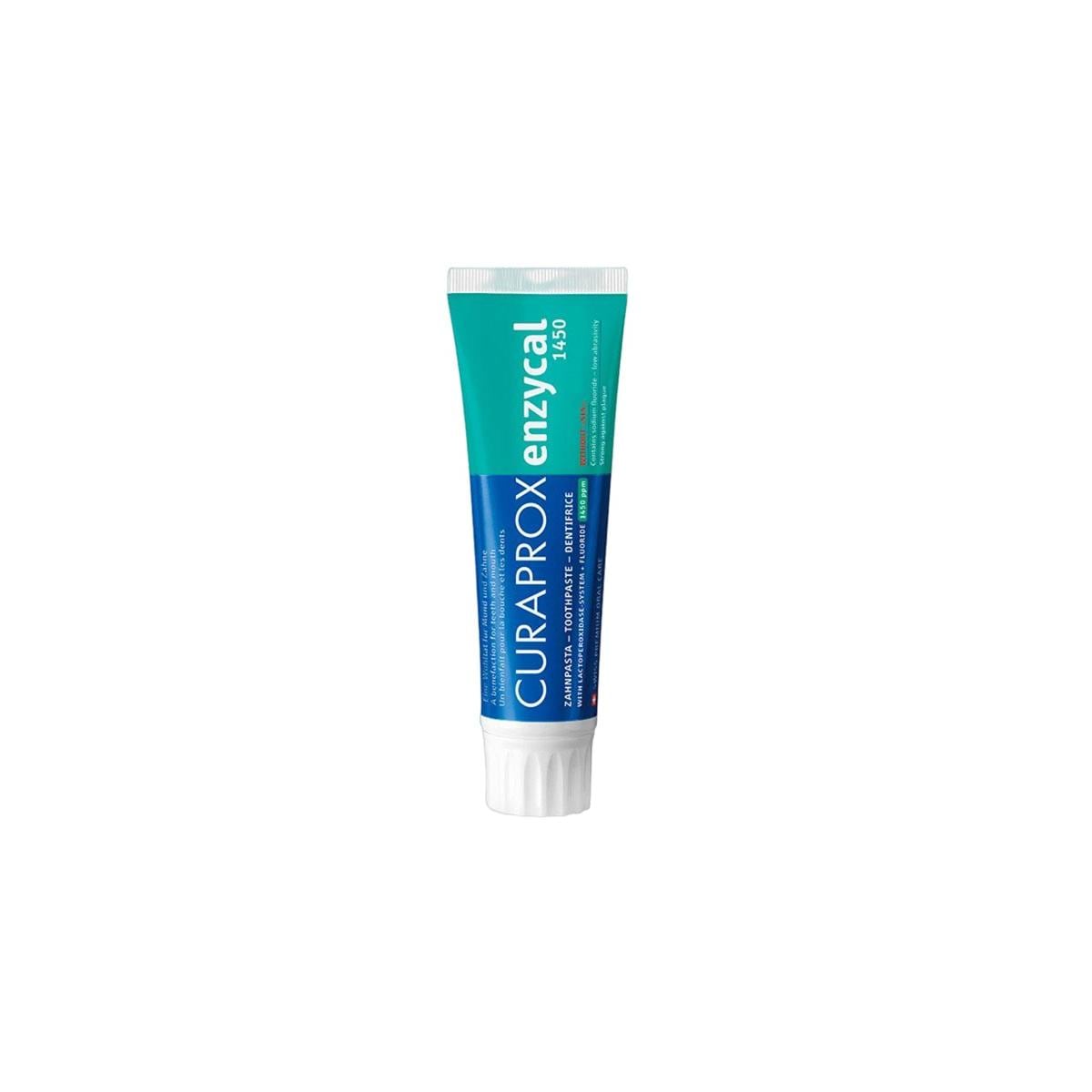 DENTÍFRICO ENZYCAL 1470 FLUORURO SODIO 75ML.- CURAPROX