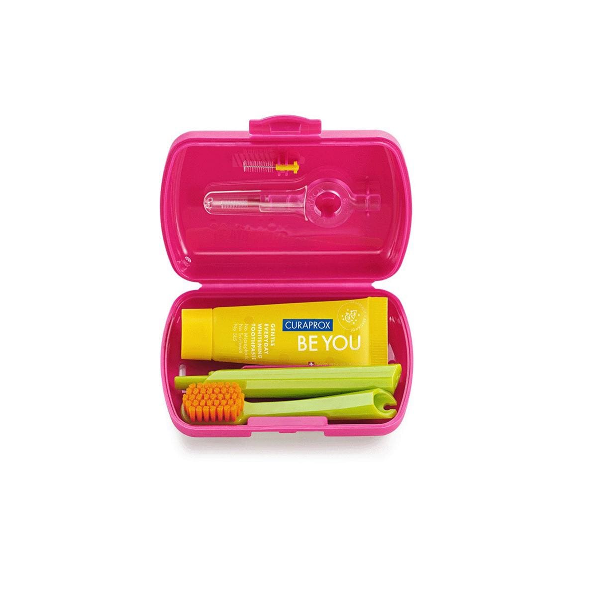 KIT DENTAL DE VIAJE MAGENTA - CURAPROX