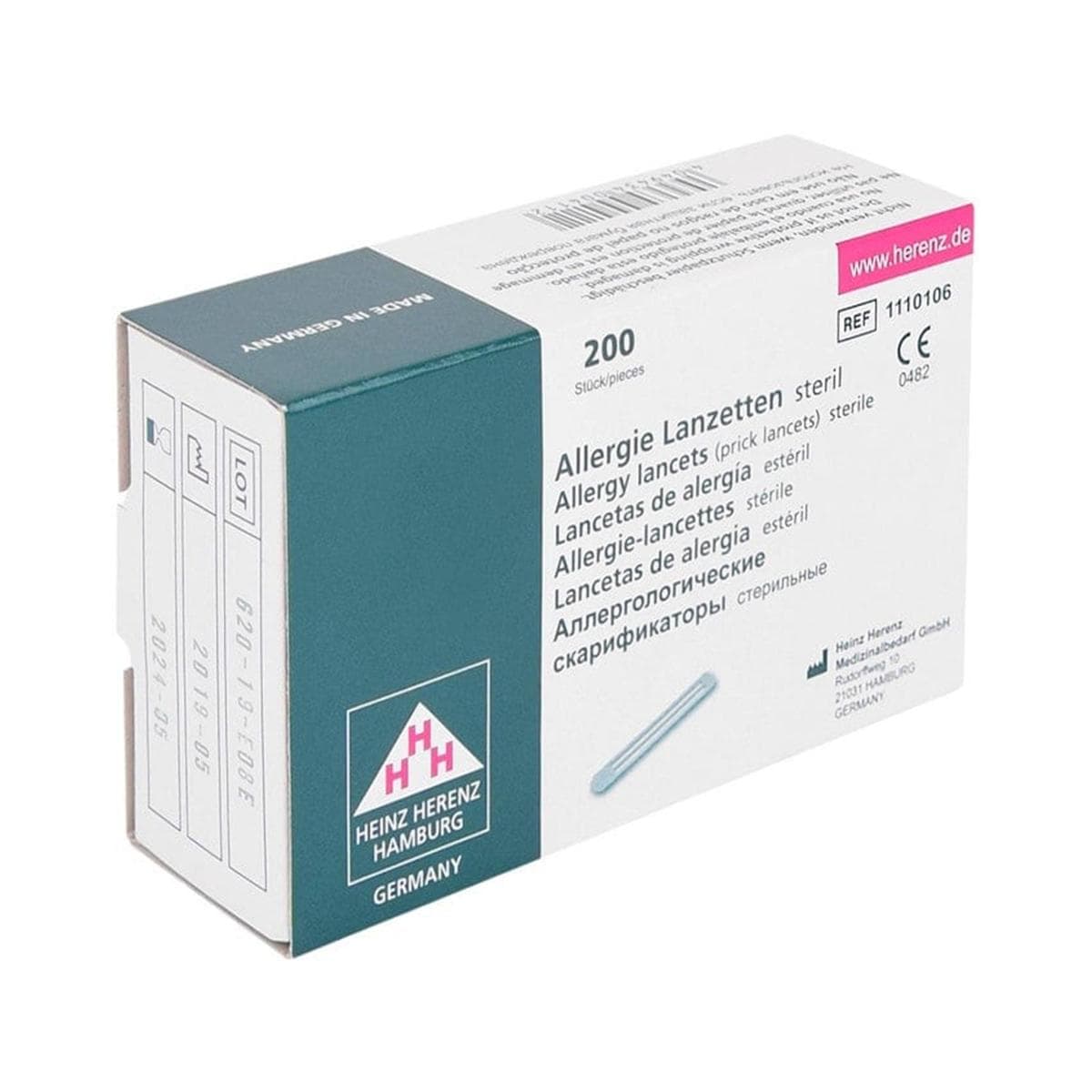 LANCETAS PARA TEST DE ALERGIA PRICK. 200U.