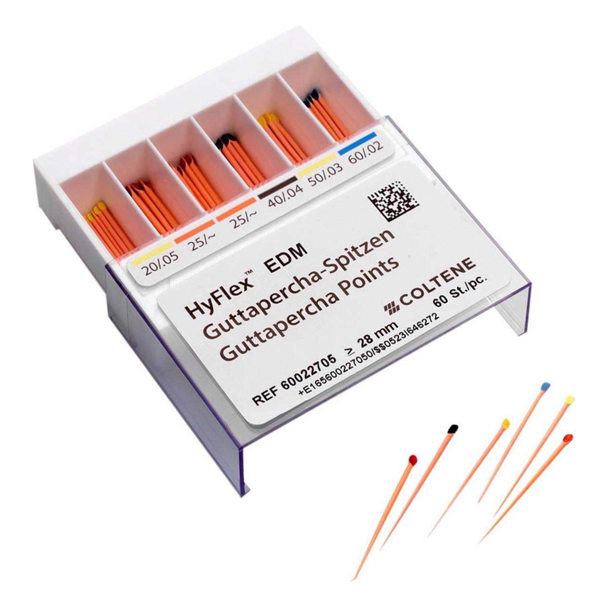 PUNTA GUTAPERCHA HYFLEX EDM SURT.20/.05-60/.02 60U - COLTENE