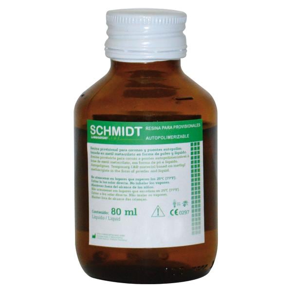 RESINA PARA PROVISIONALES SCHMIDT LINE LÍQUIDO 80 ML - SCHMIDT LINE