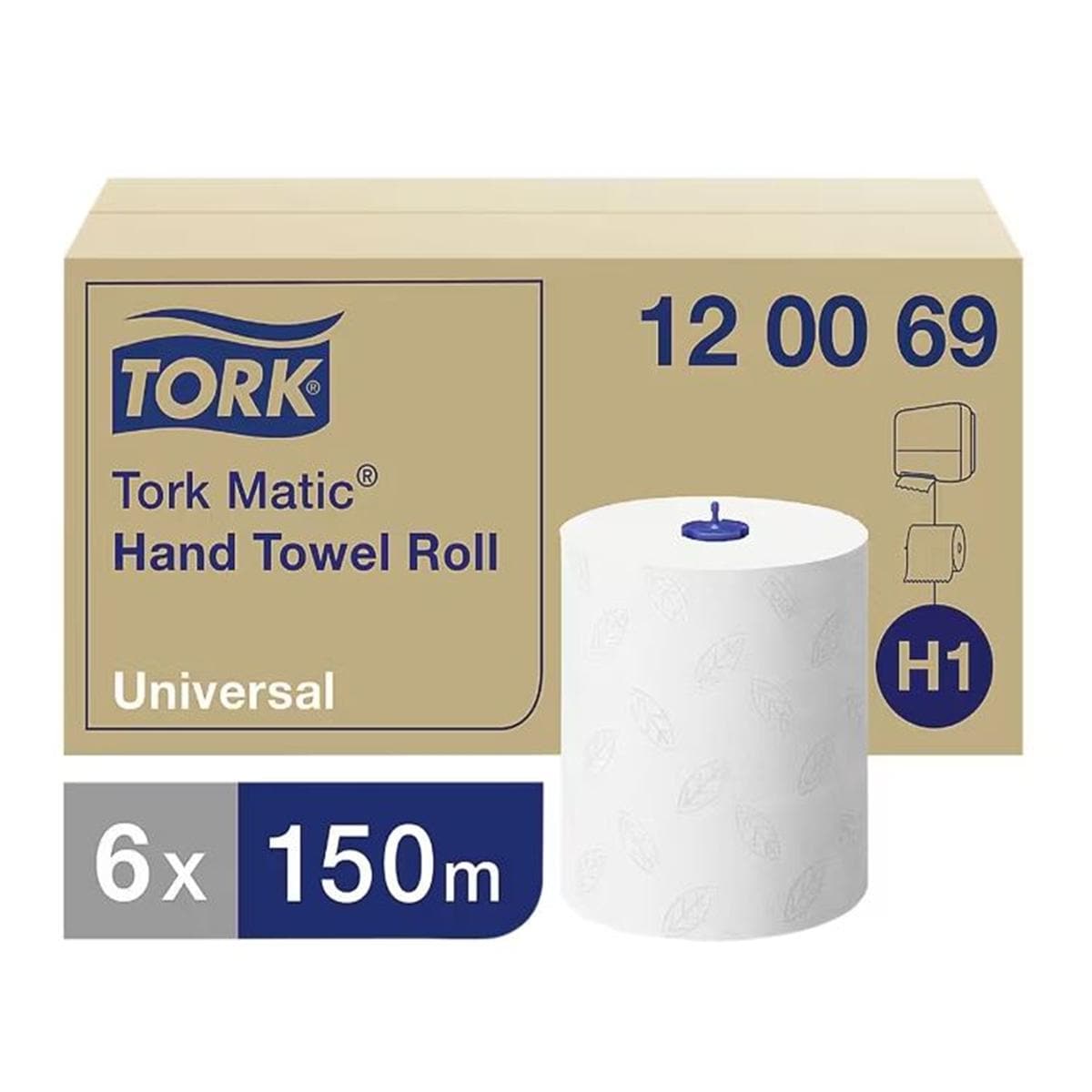 TOALLA DE MANO EN ROLLO TORKMATIC BLANCO 6U TORK